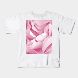 Pink Rose Petals Macro Kids T-Shirt